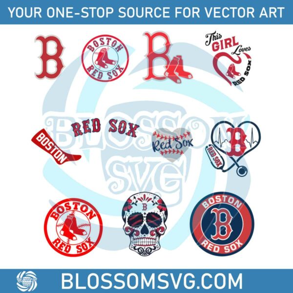 Boston Red Sox Logo Bundle File Svg Sport Svg Digital File