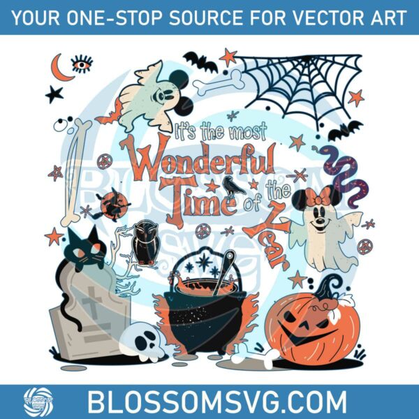 Mickeys Not So Scary SVG Wonderful Time Of The Year SVG