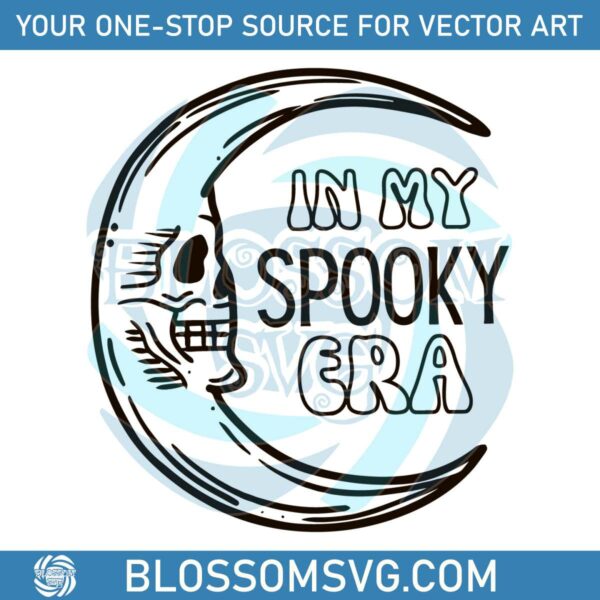 Vintage In My Spooky Era Halloween SVG Graphic Design File