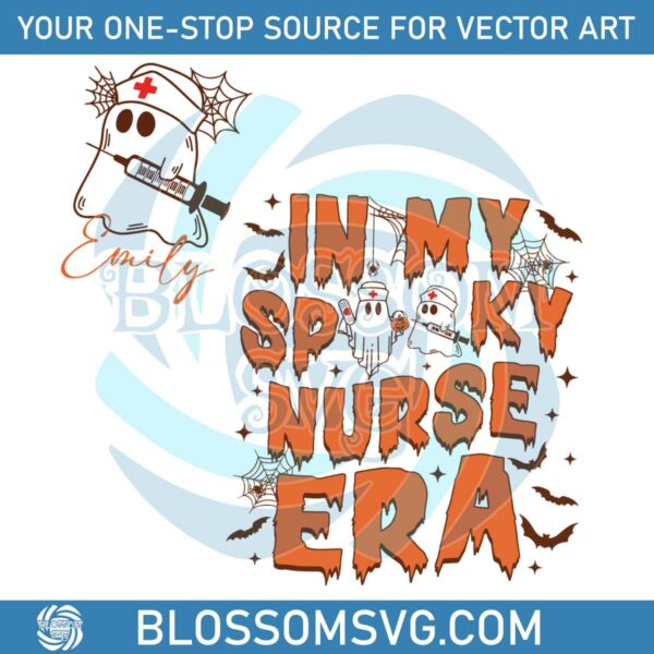 Vintage In My Spooky Nurse Halloween SVG File For Cricut