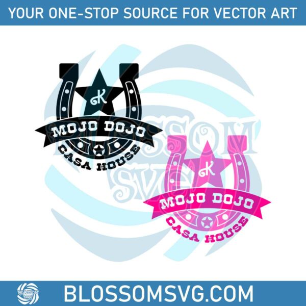 Retro Mojo Dojo Casa House Barbi and Kenn SVG Digital File