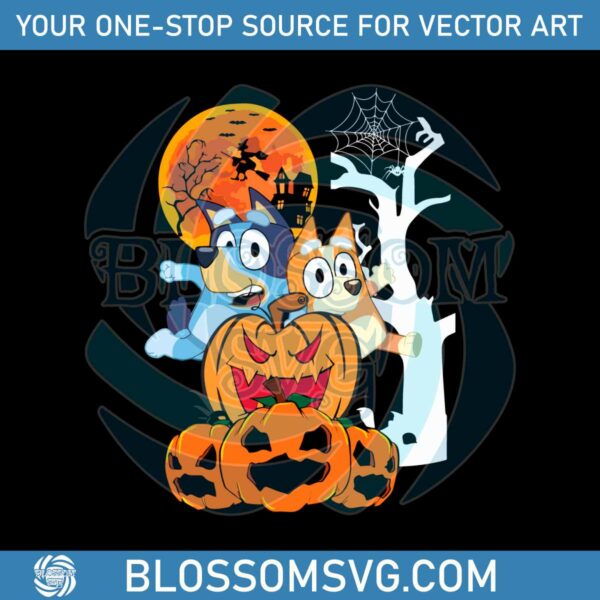 halloween-bluey-and-pumpkin-svg-spooky-vibes-svg-file