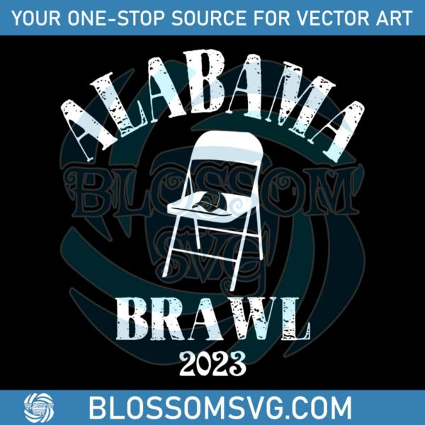 Alabama Brawl 2023 Svg Folding Chair Fight SVG Cricut File