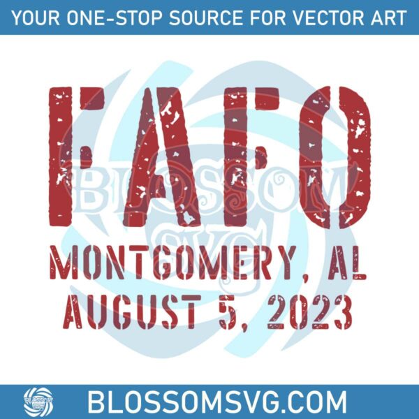 FAFO Montgomery Alabama Folding Chair SVG File For Cricut