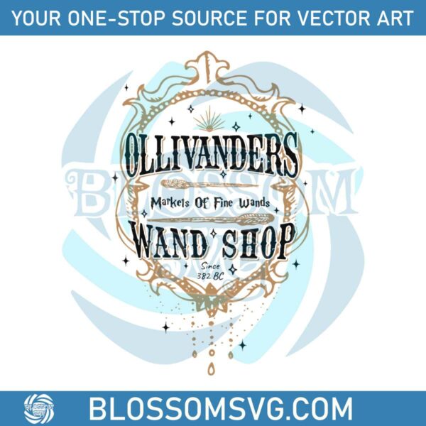 Wizard Book Shop SVG Ollivanders Wand Shop SVG Digital File