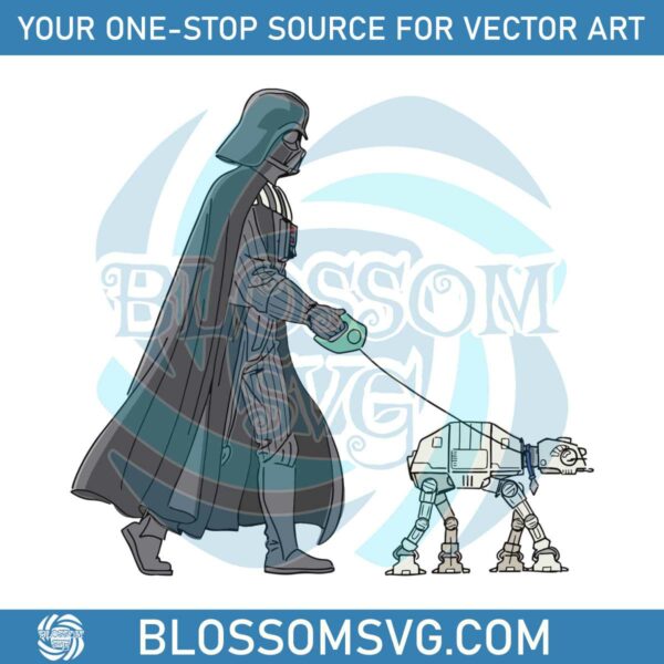 Star Wars Darth Vader and AT AT SVG Graphic Design File