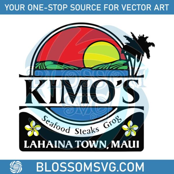 Kimos Maui Hawaii Restaurant SVG Maui Strong SVG File