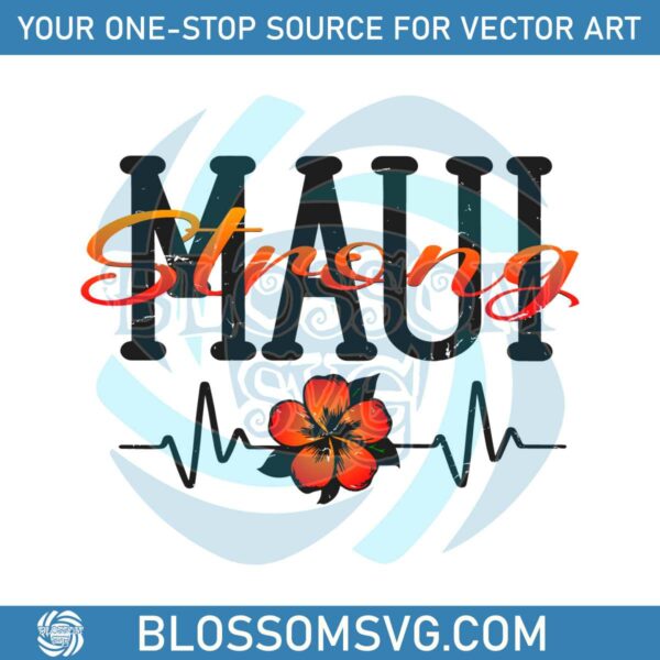 maui-strong-floral-heartbeat-svg-hawaii-island-svg-download