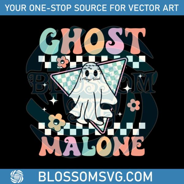 Funny Halloween Ghost Malone Always Tired SVG Cutting File