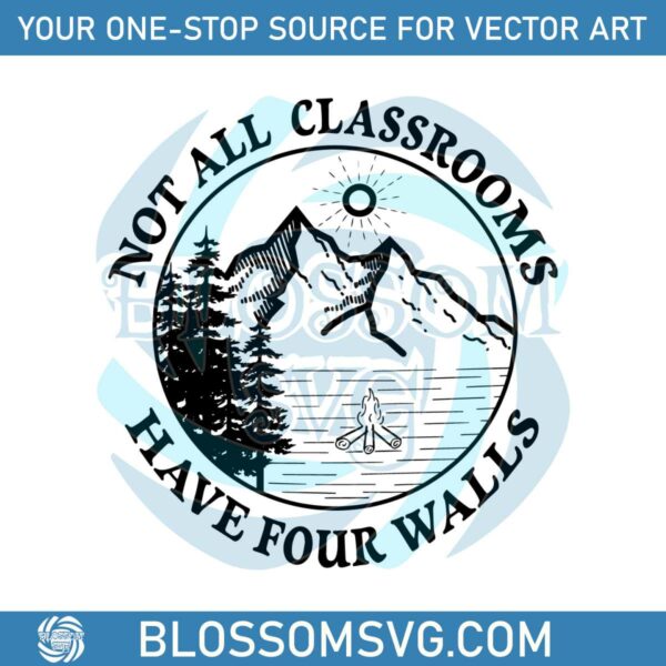 Not All Classrooms Have Four Walls SVG Digital Cricut File