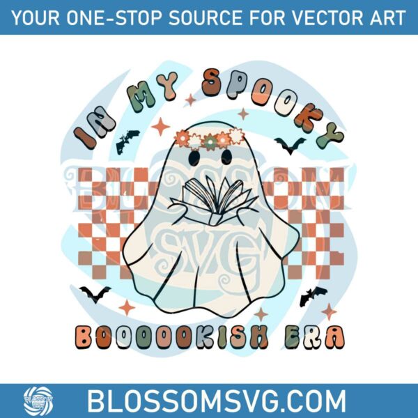 Funny In My Spooky Boooookish Era Ghost SVG Digital File