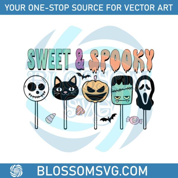 Retro Halloween Horror Movie Character Candy Sweet SVG