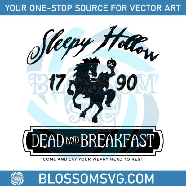 Sleepy Hollow Dead and Breakfast Halloween SVG Download
