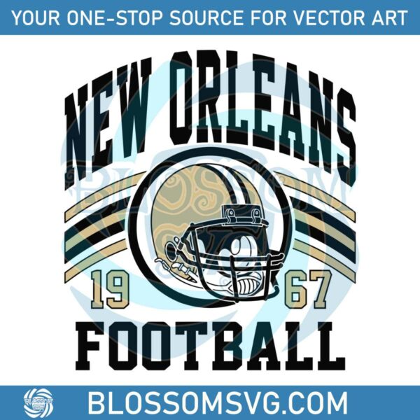 Retro New Orleans Football SVG NFL Team SVG File For Cricut