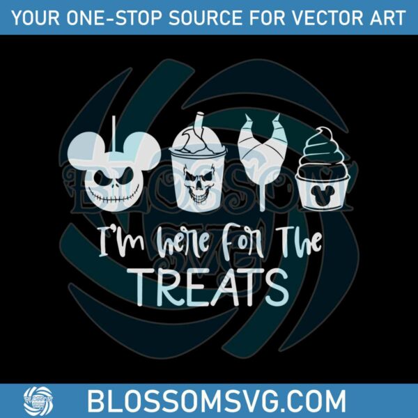Im Here For The Treats SVG Disney Halloween Snacks SVG File