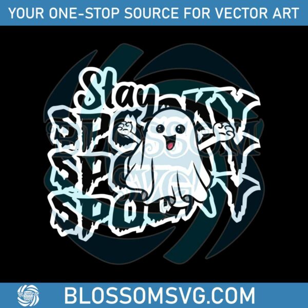 vintage-stay-spooky-halloween-ghost-svg-download