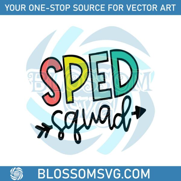 SPED Squad SVG Special Education SVG Digital Cricut Files