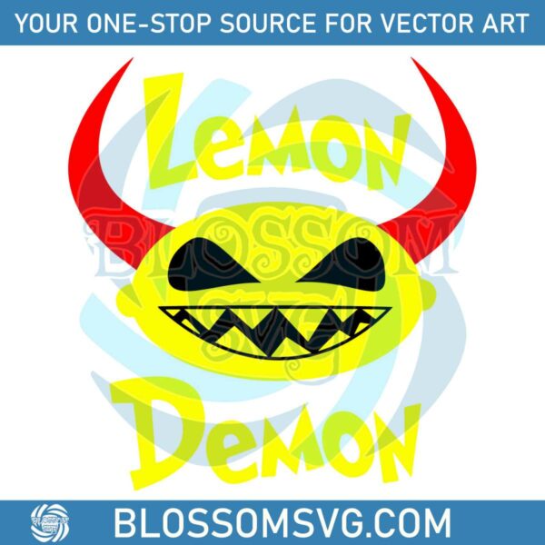 Funny Lemon Demon Band Logo SVG Cutting Digital File