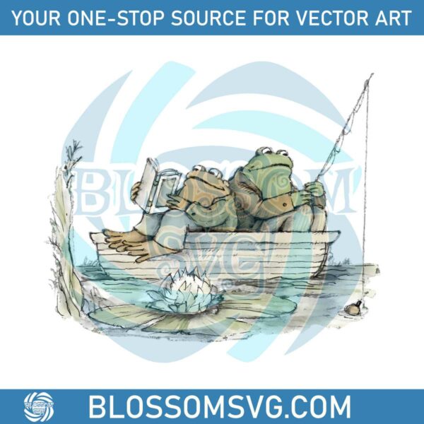 funny-frog-and-toad-read-book-png-sublimation-download