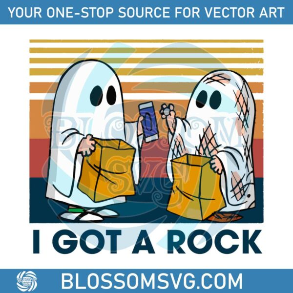 i-got-a-rock-cute-couple-ghost-svg-graphic-design-file