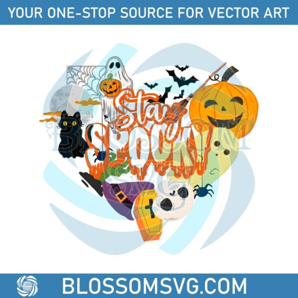 Vintage Cute Stay Spooky Halloween PNG Sublimation