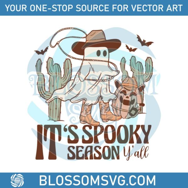 Its Spooky Season Yall Western Howdy Halloween SVG File