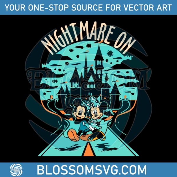 Nightmare On The Street Vintage Disney Halloween SVG File