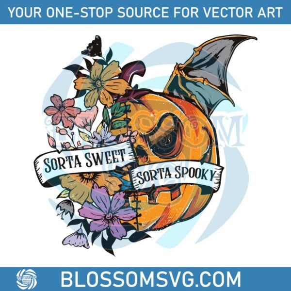 Vintage Sorta Sweet Sorta Spooky SVG Cutting Digital File