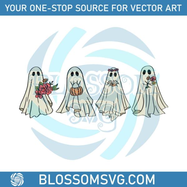 retro-halloween-floral-ghost-svg-cutting-digital-file
