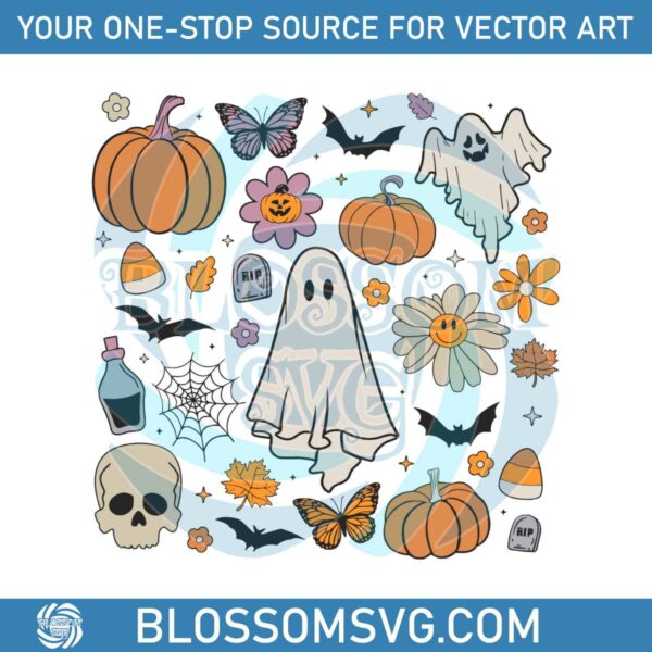 vintage-halloween-doodles-svg-skull-ghost-vibe-svg-file