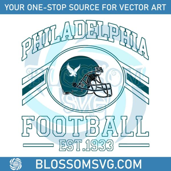 Philadelphia Football Est 1933 Logo SVG Cutting Digital File