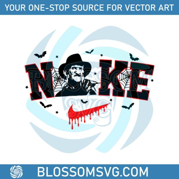 Nike Horror Movie Character Freddy Krueger SVG File For Cricut