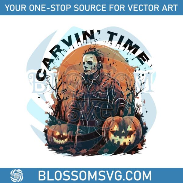 carvin-time-michael-myers-horror-halloween-png-download