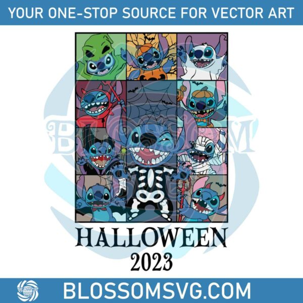 Vintage Disney Stitch Halloween 2023 SVG Digital Cricut File