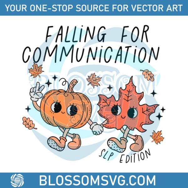 Falling For Communication SLP Edition SVG Digital Cricut File