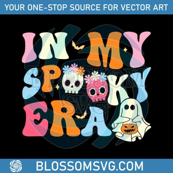 Retro Halloween In My Spooky Era SVG Graphic Design File