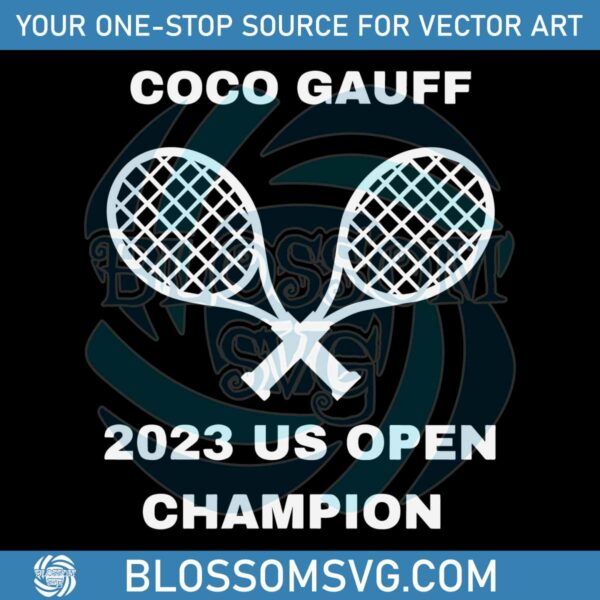 vintage-2023-us-open-coco-gauff-svg-graphic-design-file
