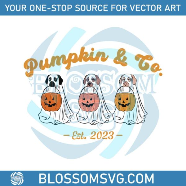 Retro Pumpkin And Co Funny Halloween Dog Svg Cricut Files
