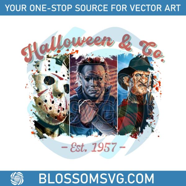 Retro Halloween And Co Est 1957 Horror Character Png Download