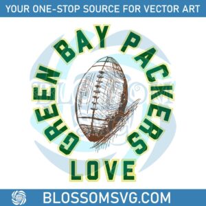 Vintage Green Bay Packers Football Game Day NFL SVG File