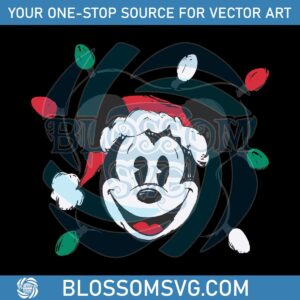 Smiley Mickey Mouse Santa Claus Vibe SVG Download File