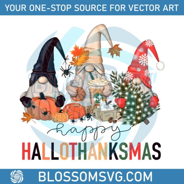 Happy Hallothanksmas Holiday Season PNG Download File
