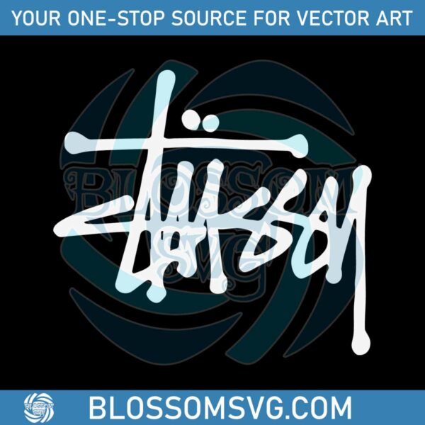 Vintage Stussy Logo Brand SVG Digital Cricut File