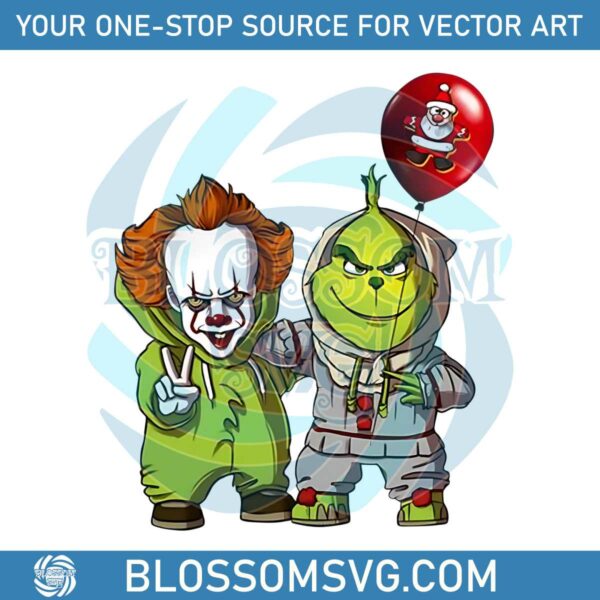 the-grinch-and-pennywise-halloween-svg-file-for-cricut