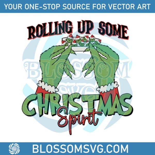 Rolling Up Some Christmas Spirit SVG Graphic Design File