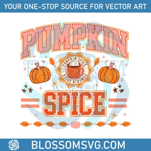 Vintage Fall Vibe Pumpkin Spice SVG Digital Cricut File