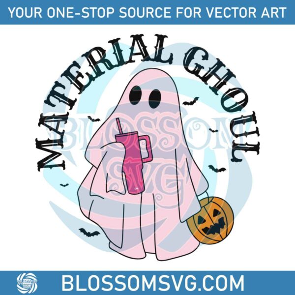 Material Ghoul Boo Jee Spooky Season SVG Digital File