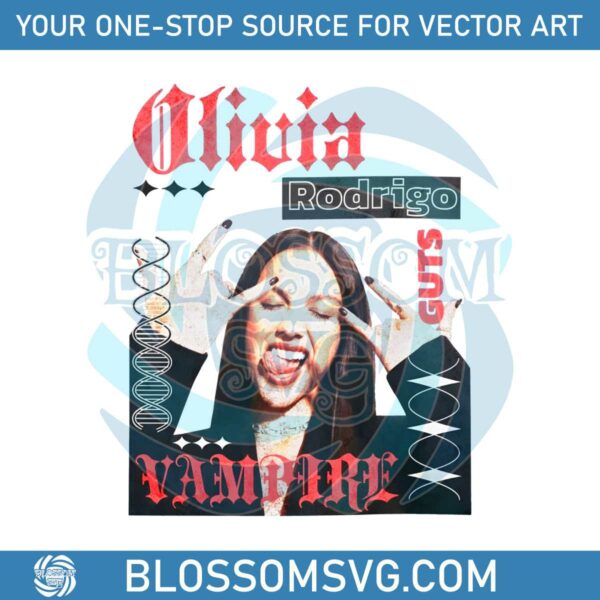 Olivia Rodrigo Guts Vampire PNG Sublimation Download
