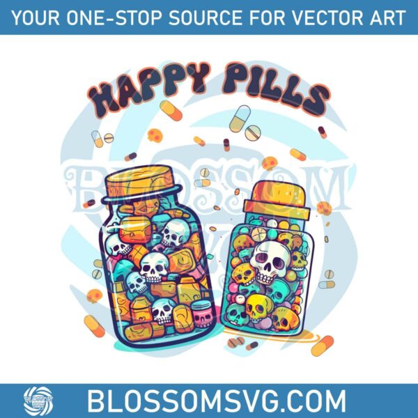happy-pills-medicine-cute-skulls-svg-cutting-digital-file