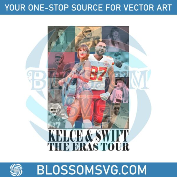 vintage-kelce-and-taylor-the-eras-tour-png-download